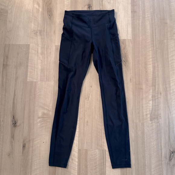 lululemon athletica Pants - $118 Lululemon Navy Blue High-Waisted Leggings